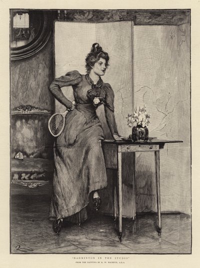 Badminton dans le studio - Robert Walker Macbeth